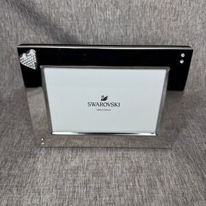 Swarovski Silver Tone Crystal Pave Heart Picture Frame 100x150mm 4x6 Photo